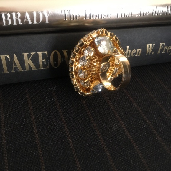 Lawrence VBRA designed Gold and Silver Crystal Ring